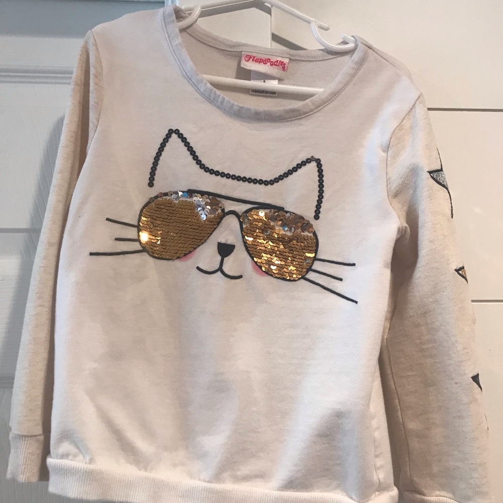 Kitty sequin shirt